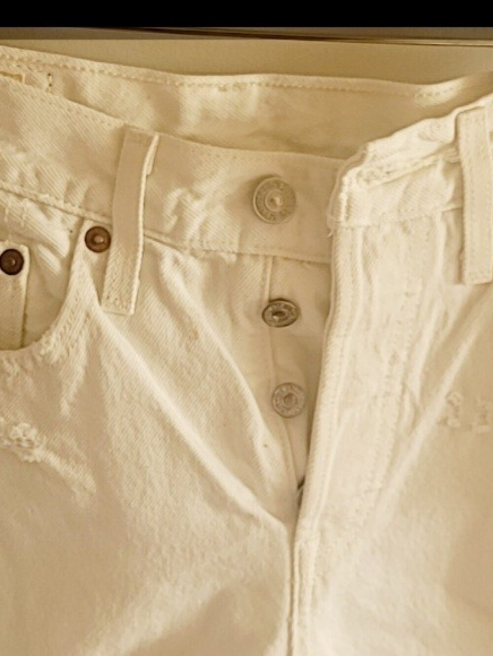 Levi's Premium Denim Jeans For Women Color : White Size 0